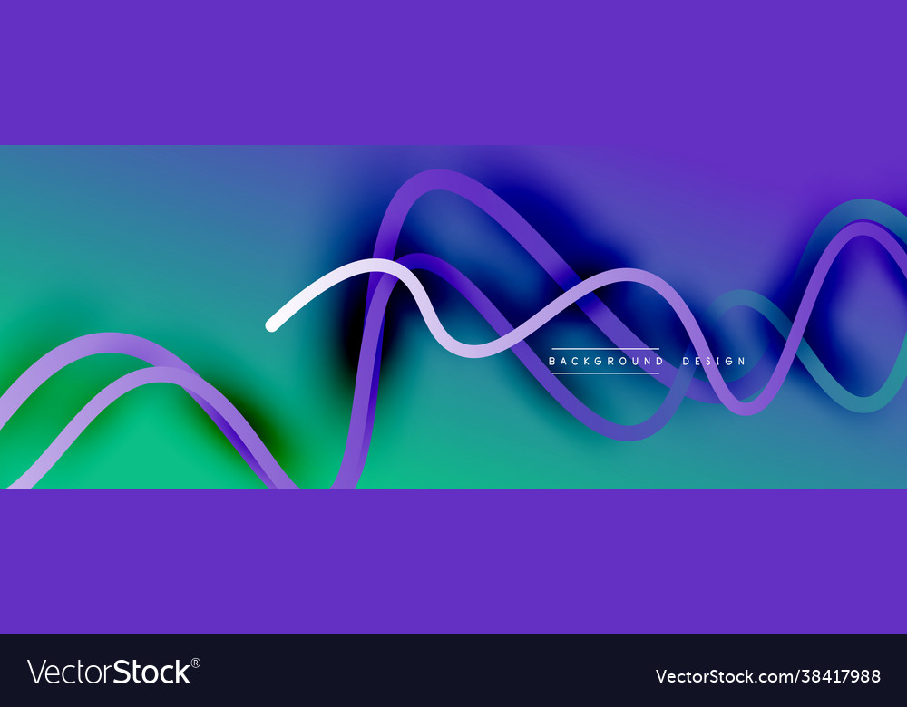 Abstract gradient background with wave line