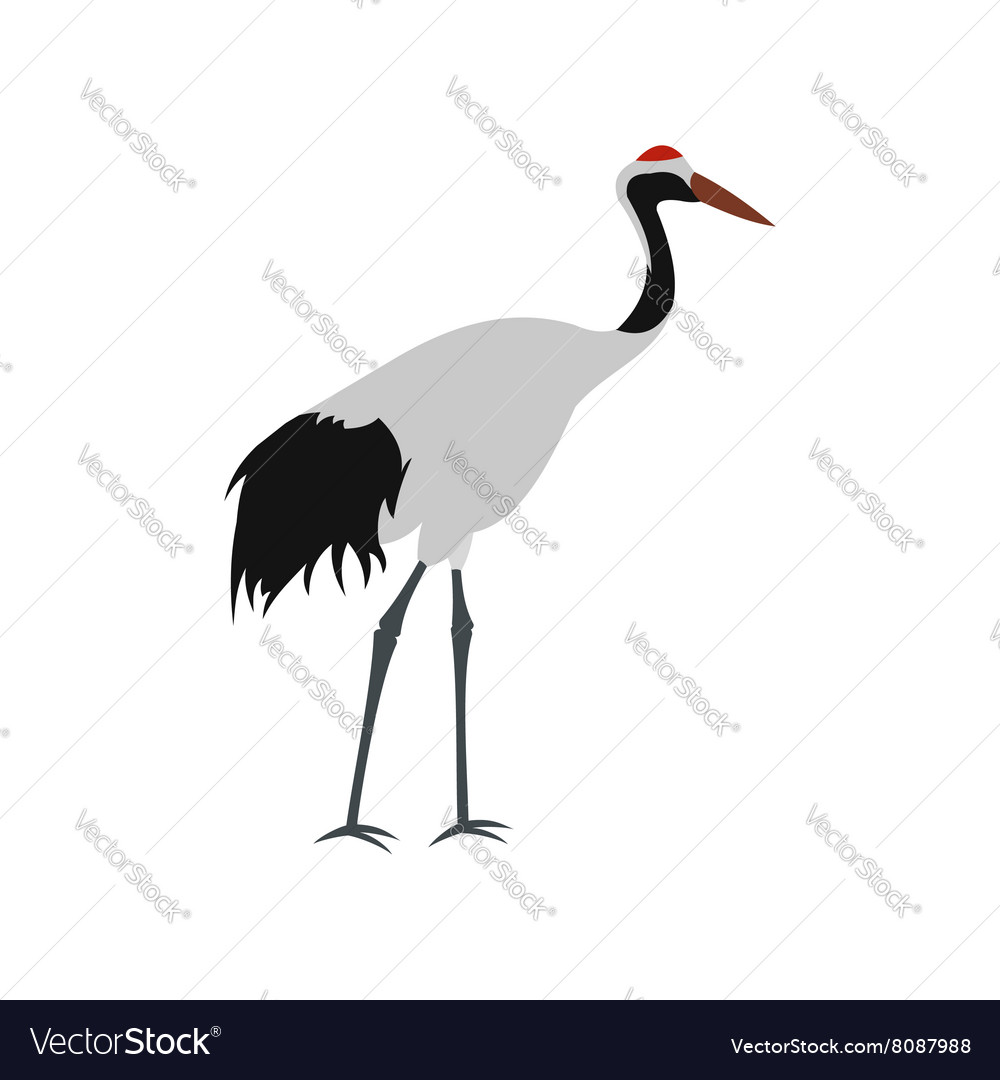 Crane Icon Flat Style Royalty Free Vector Image