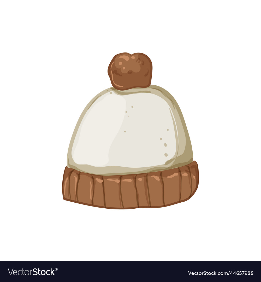 Female winter hat woman cartoon vector image Female winter hat woman cartoon
