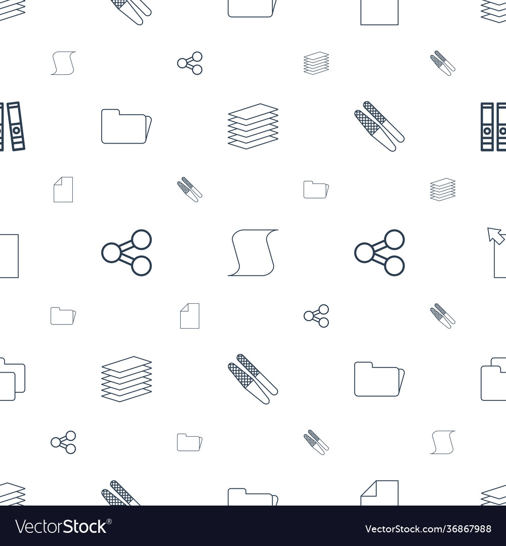 File icons pattern seamless white background