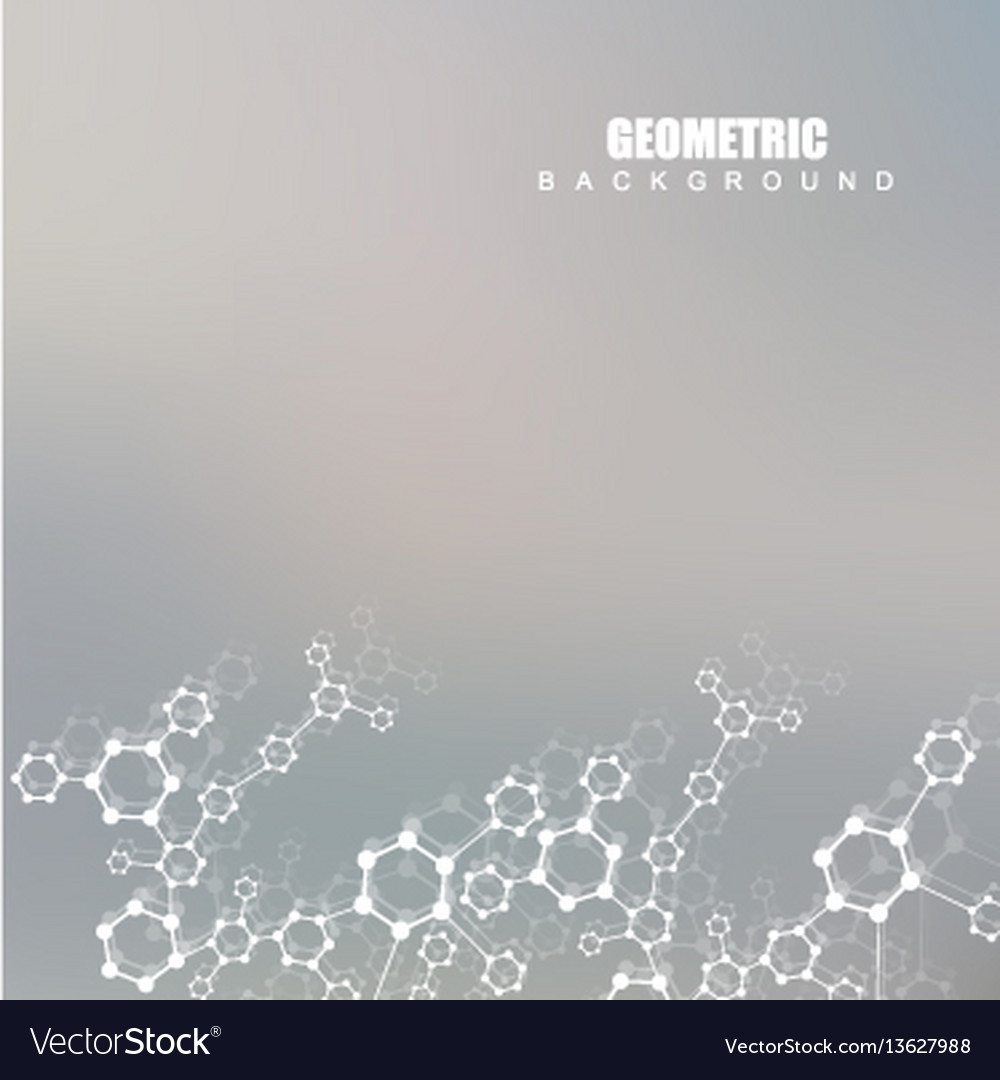 Geometric abstract background with connected line vector image Geometric abstract background with connected line