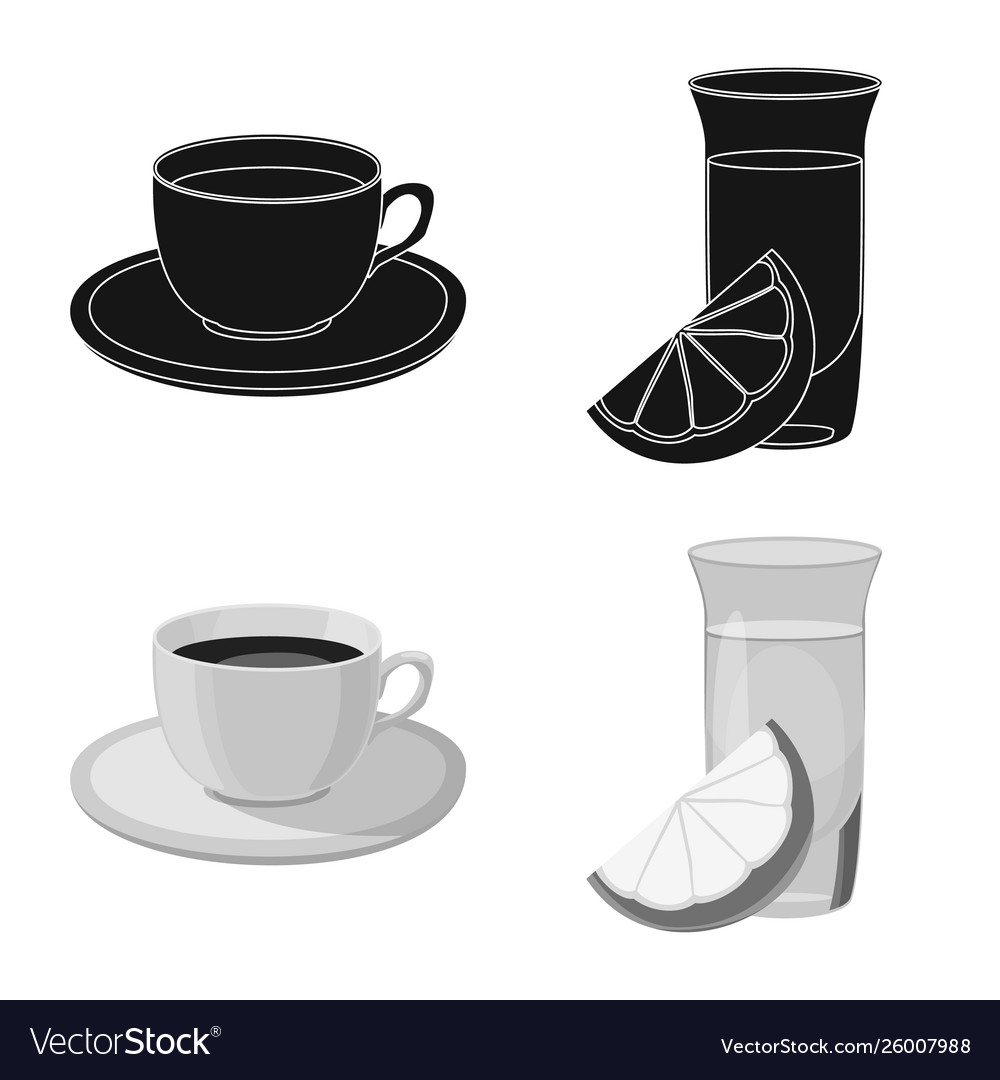 Isolated object drink and bar logo collection