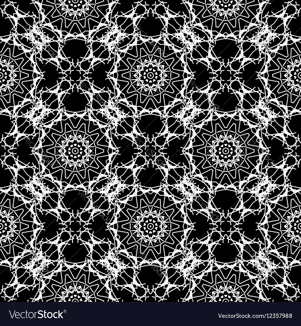 Ornamental seamless line pattern