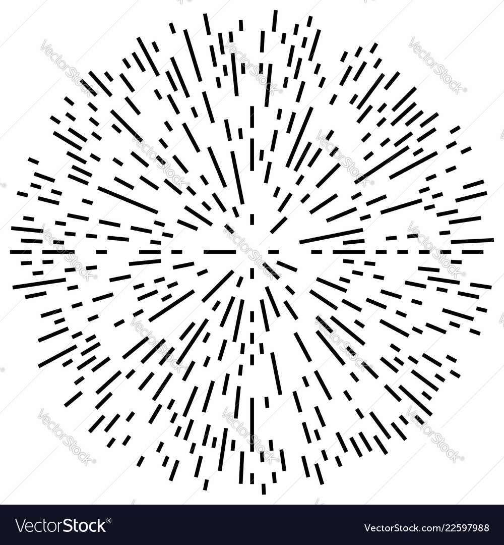 Random radial lines explosion effect radiating vector image Random radial lines explosion effect radiating