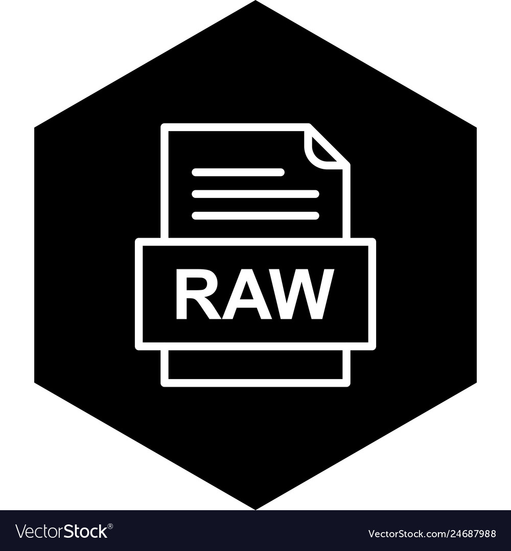 Raw file document icon