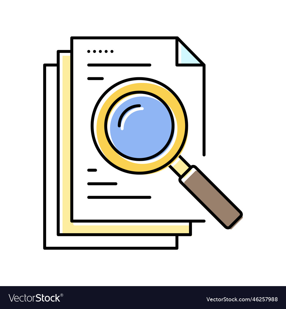 Search document file color icon
