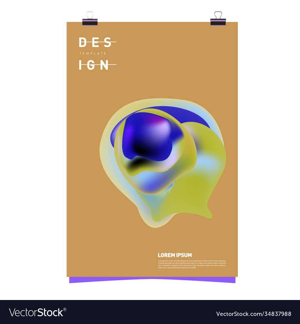 Simple abstract colorful fluid background