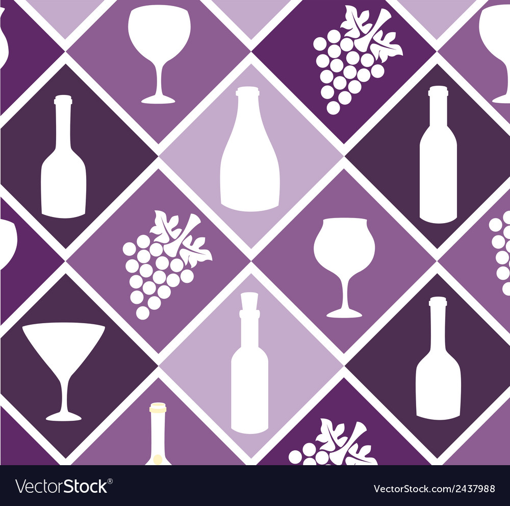Wine design over pattern background