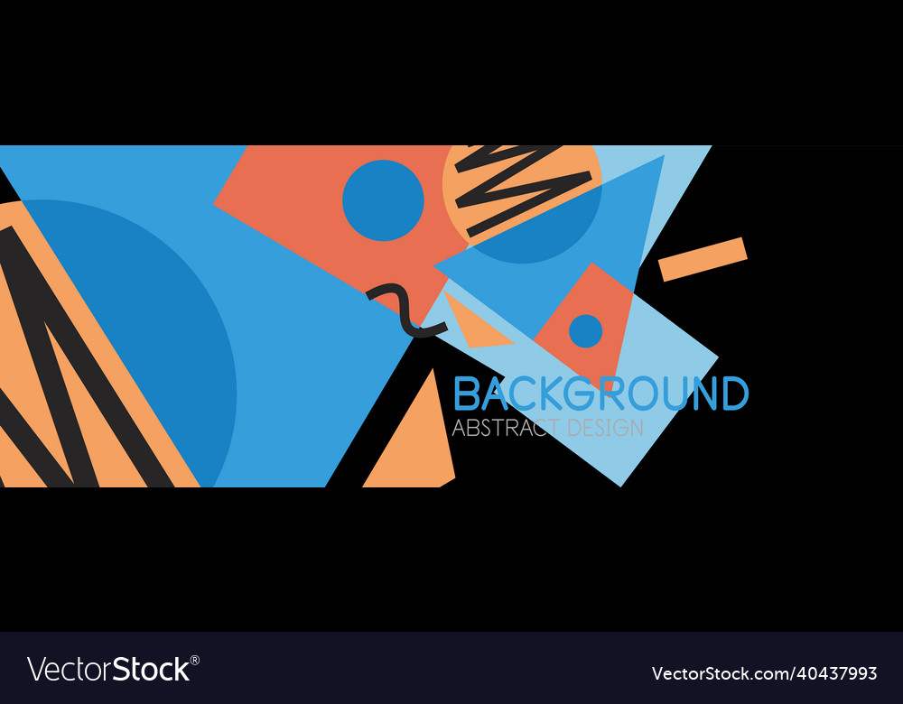 Abstract background blocks lines triangles vector image Abstract background blocks lines triangles