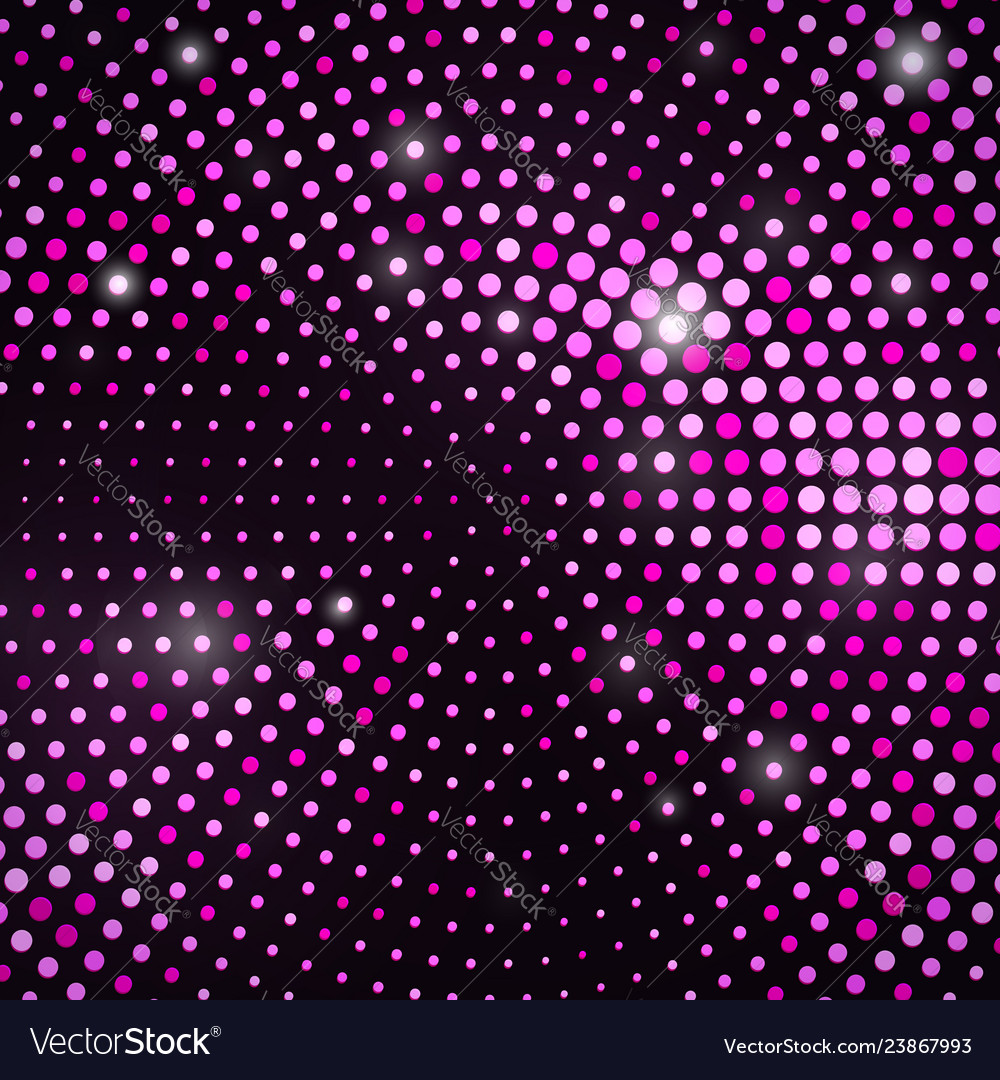 Pink glitter texture on black background Vector Image