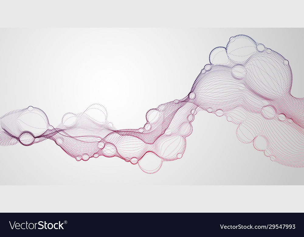 Bubbed abstrakter Fluid Partikelstrom nano medizinische