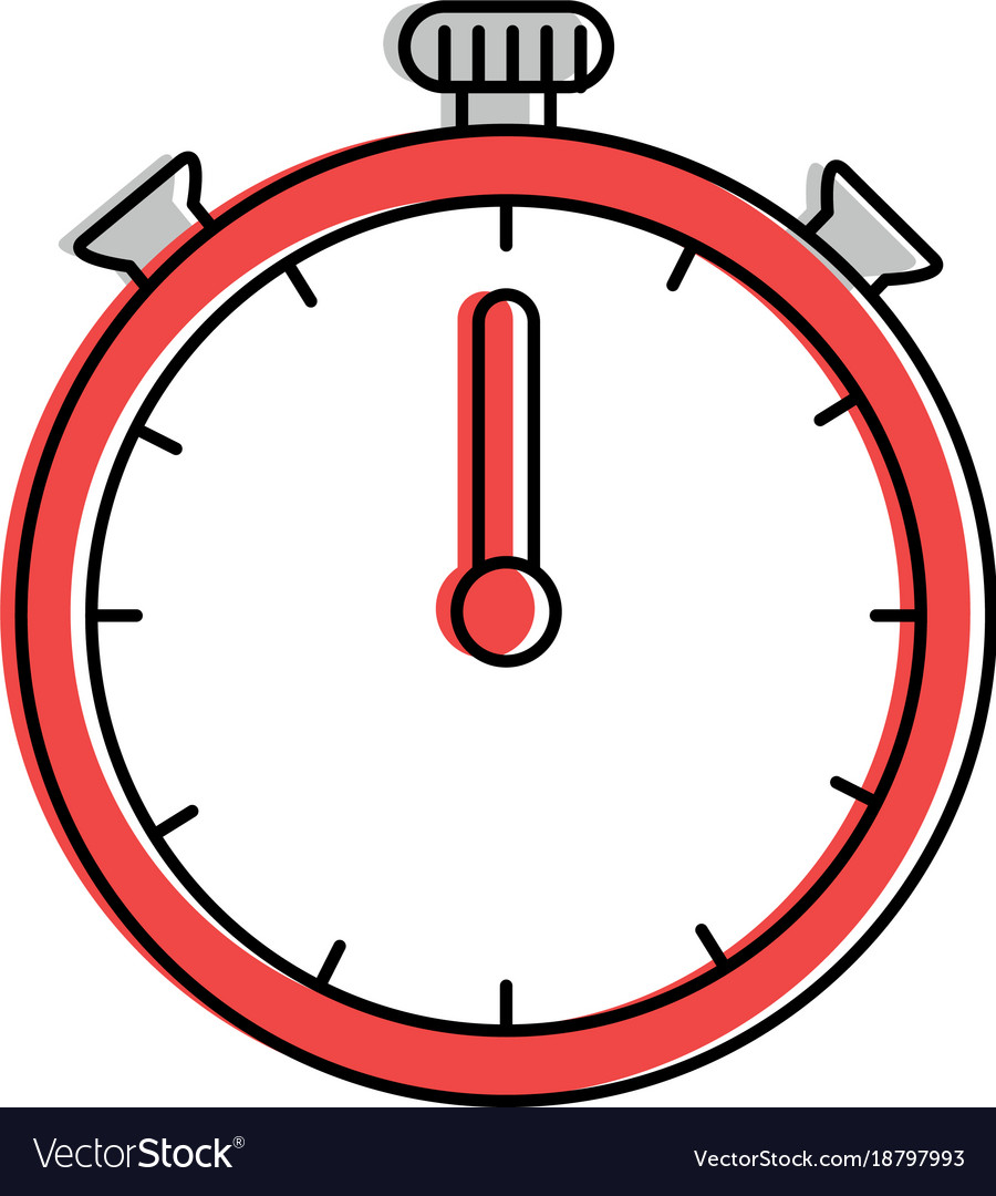 Chronometer clock isolated icon