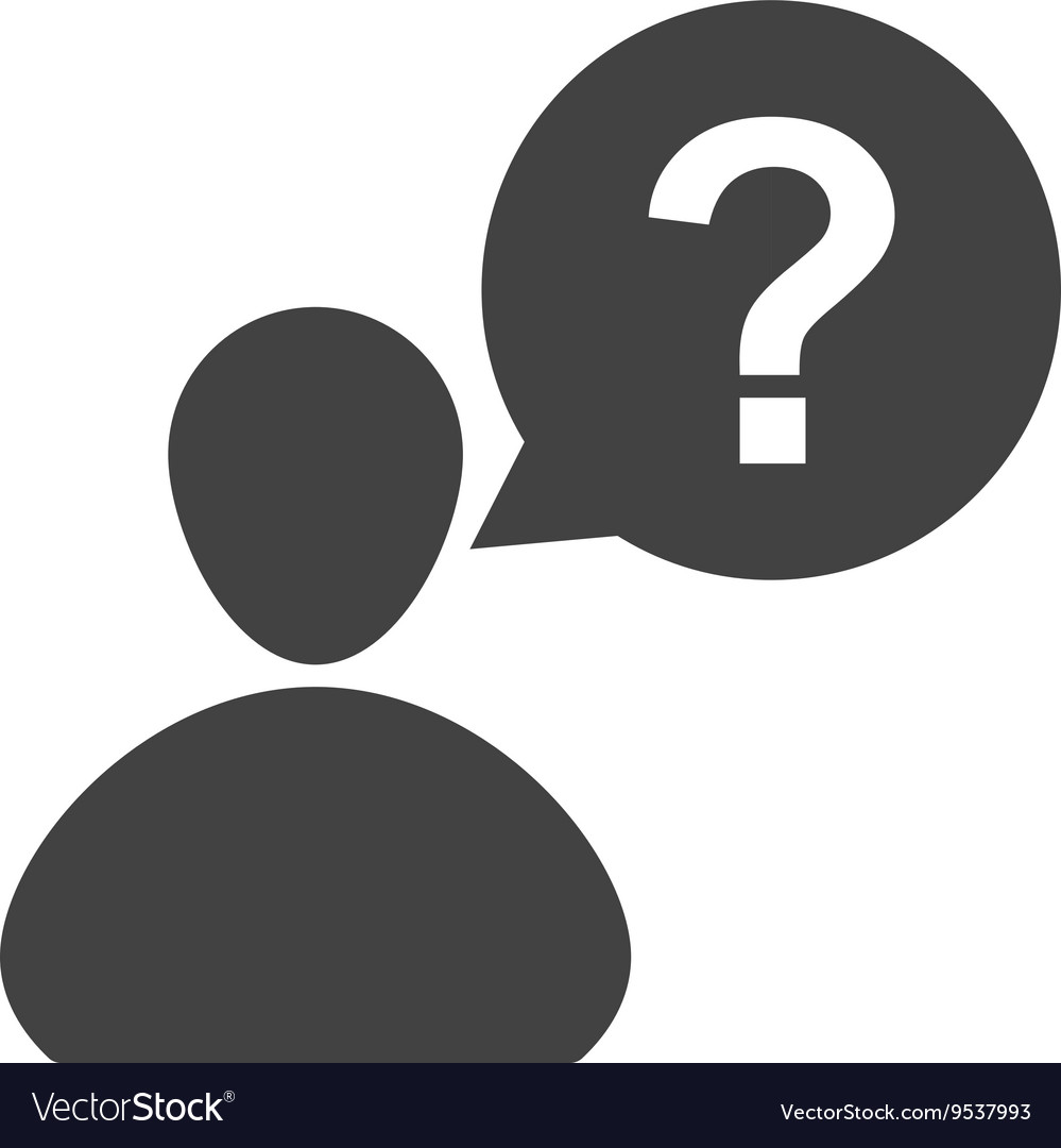 Customer question Royalty Free Vector Image - VectorStock