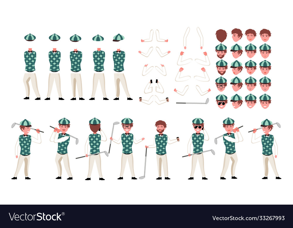 Golfer Character Construction Set