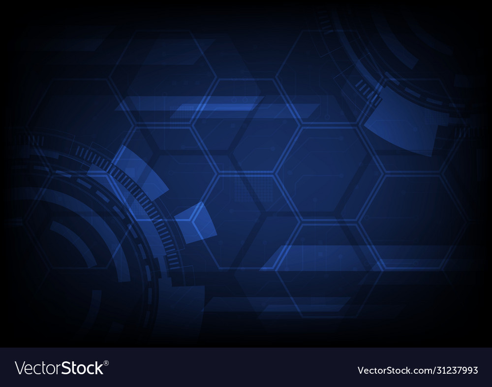 Hi-tech digital data connection system vector image Hi-tech digital data connection system