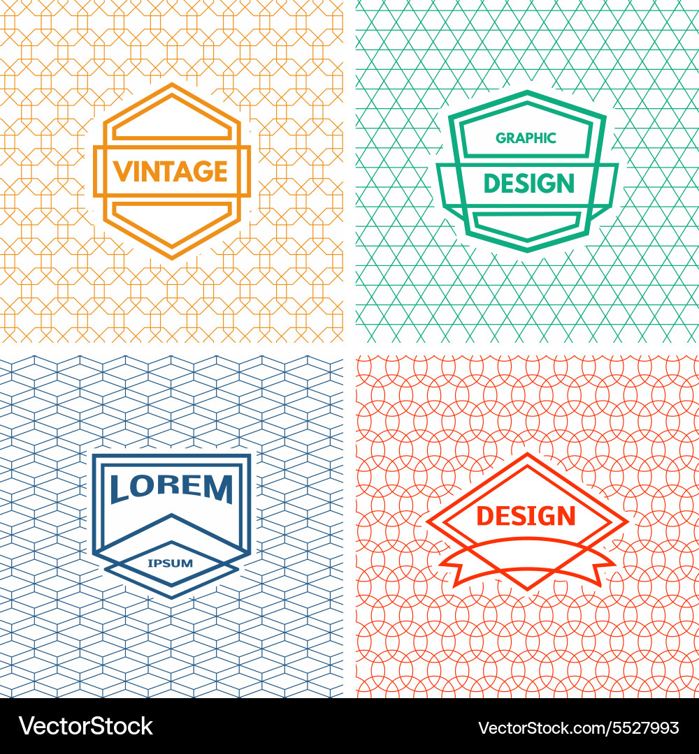 Monogram template Royalty Free Vector Image - VectorStock