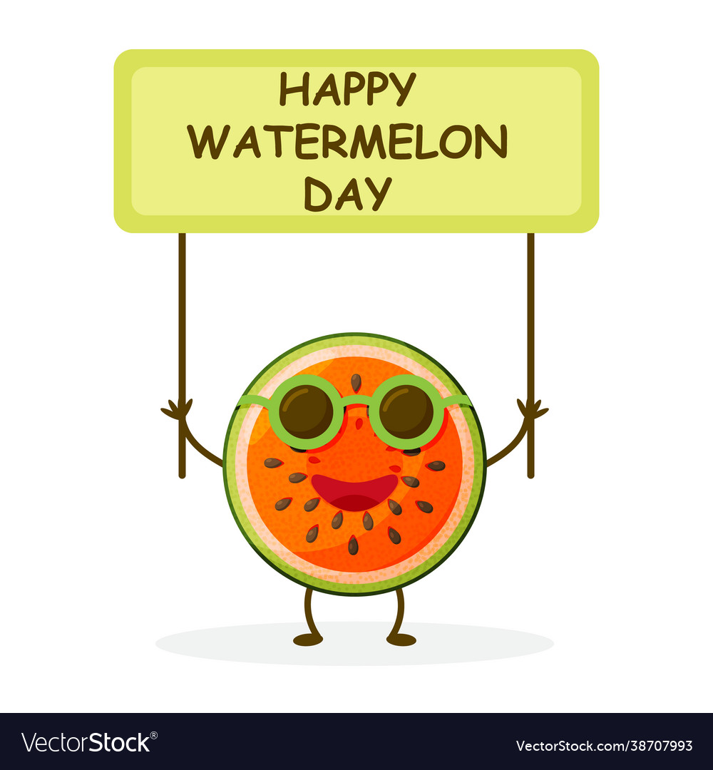 National watermelon day concept holiday