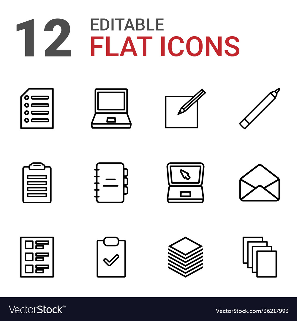 Notebook icons
