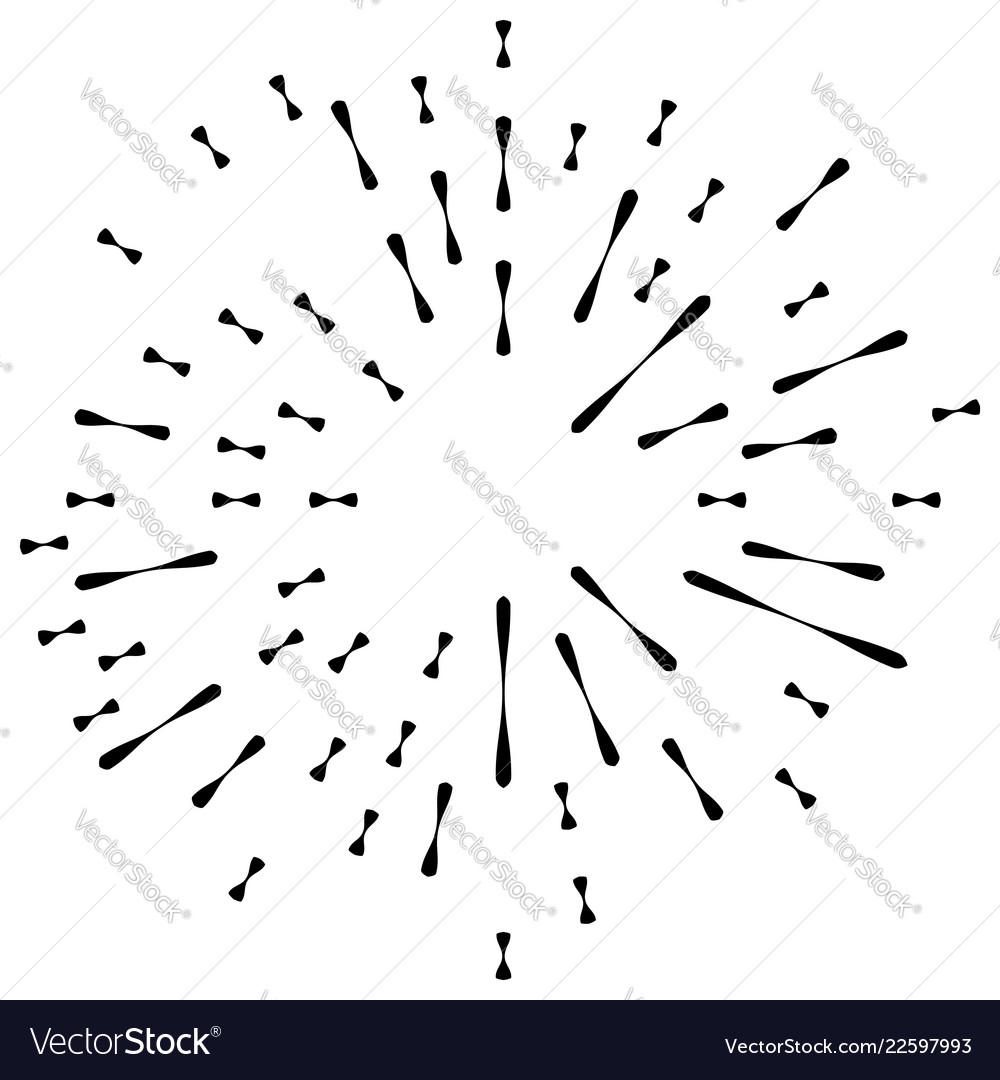 Random radial lines explosion effect radiating vector image Random radial lines explosion effect radiating