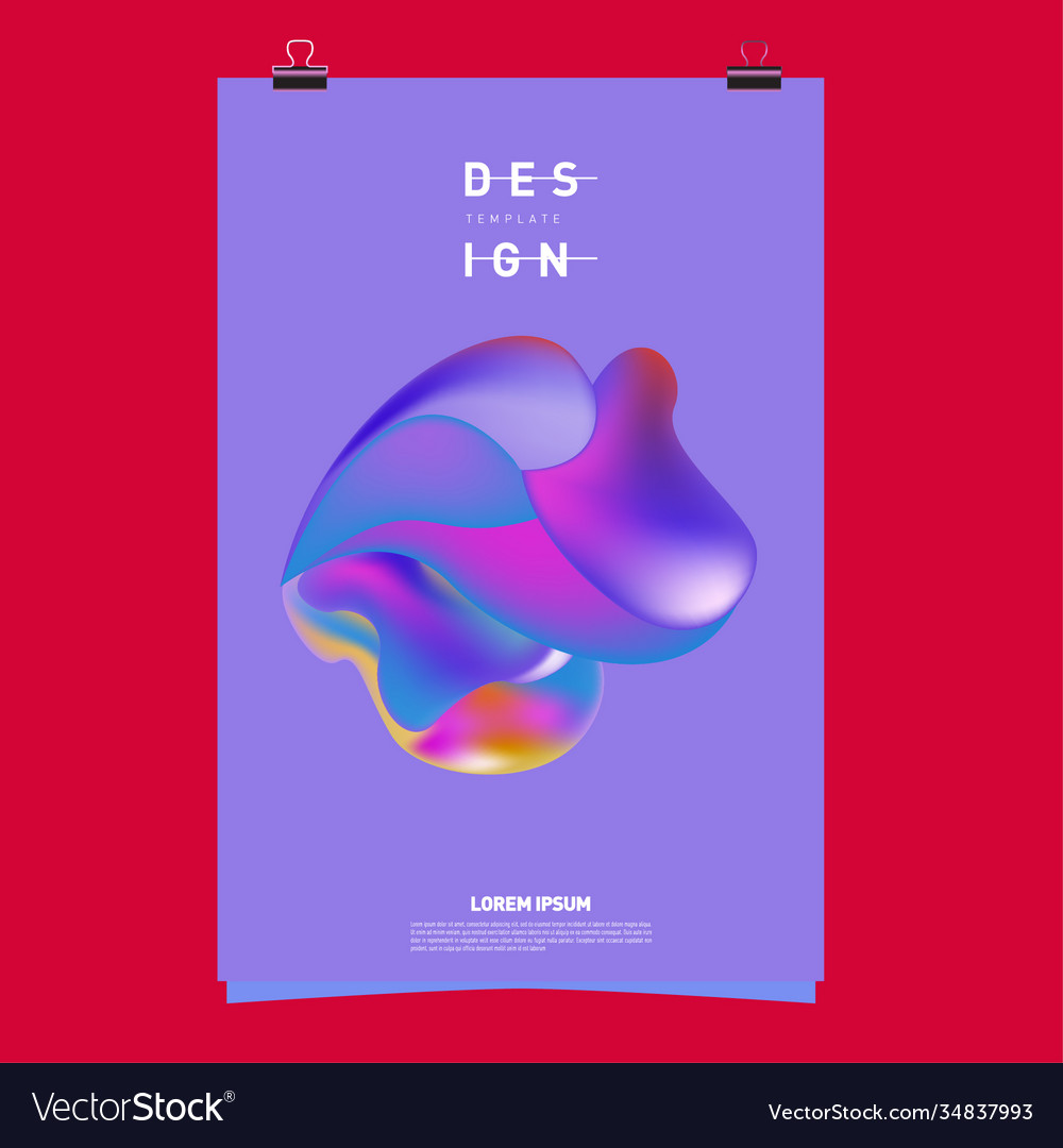 Simple abstract colorful fluid background