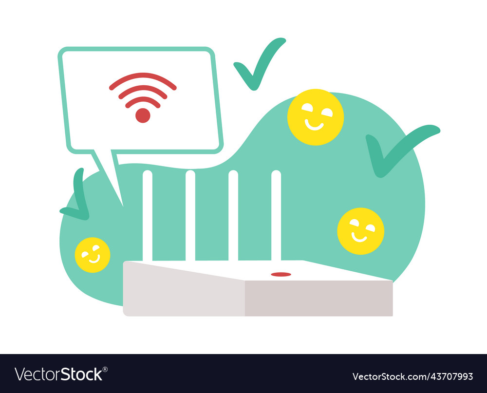 Strong router signal 2d isolated