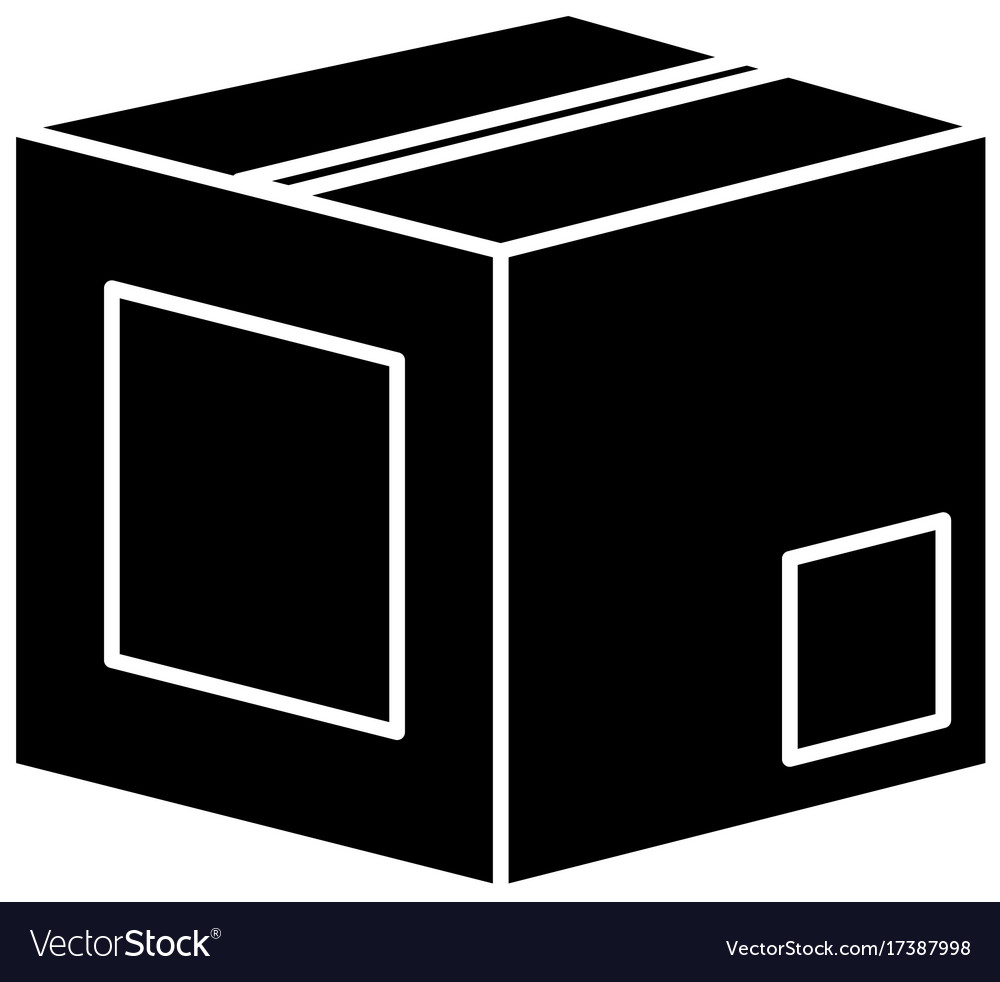 Cardboard box isolated Royalty Free Vector Image