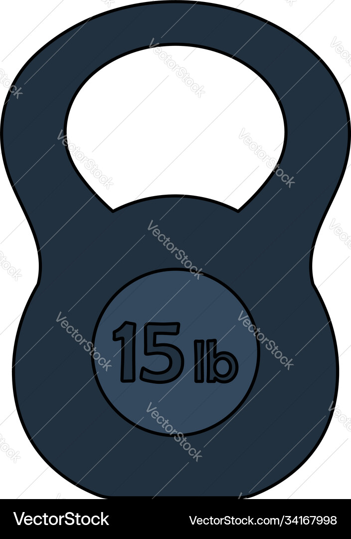 Icon kettlebell Royalty Free Vector Image - VectorStock