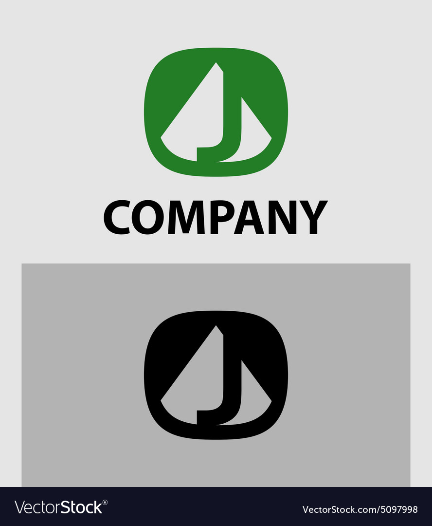 Letter j logo icon design template elements