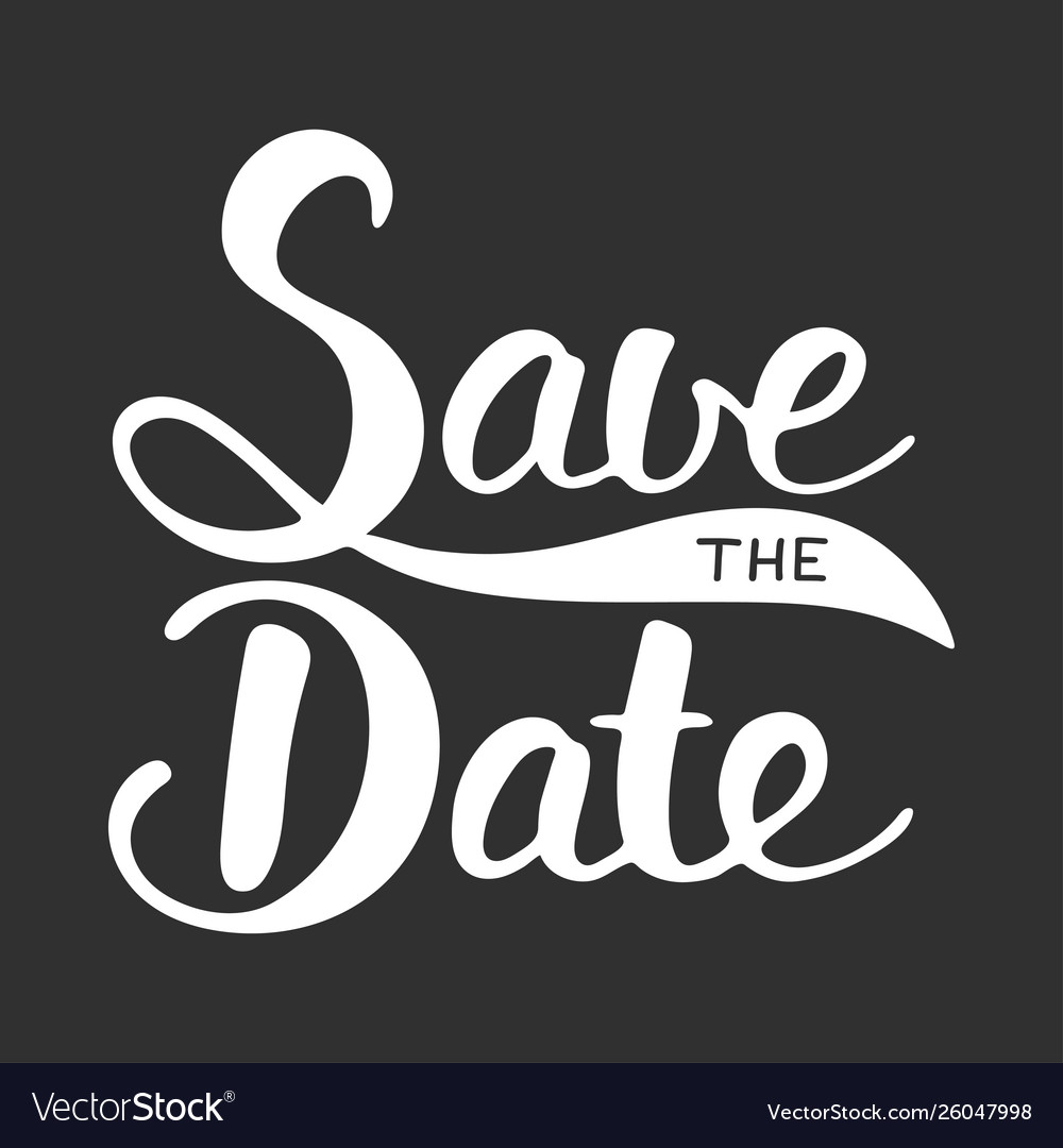 Save date invite card template with modern