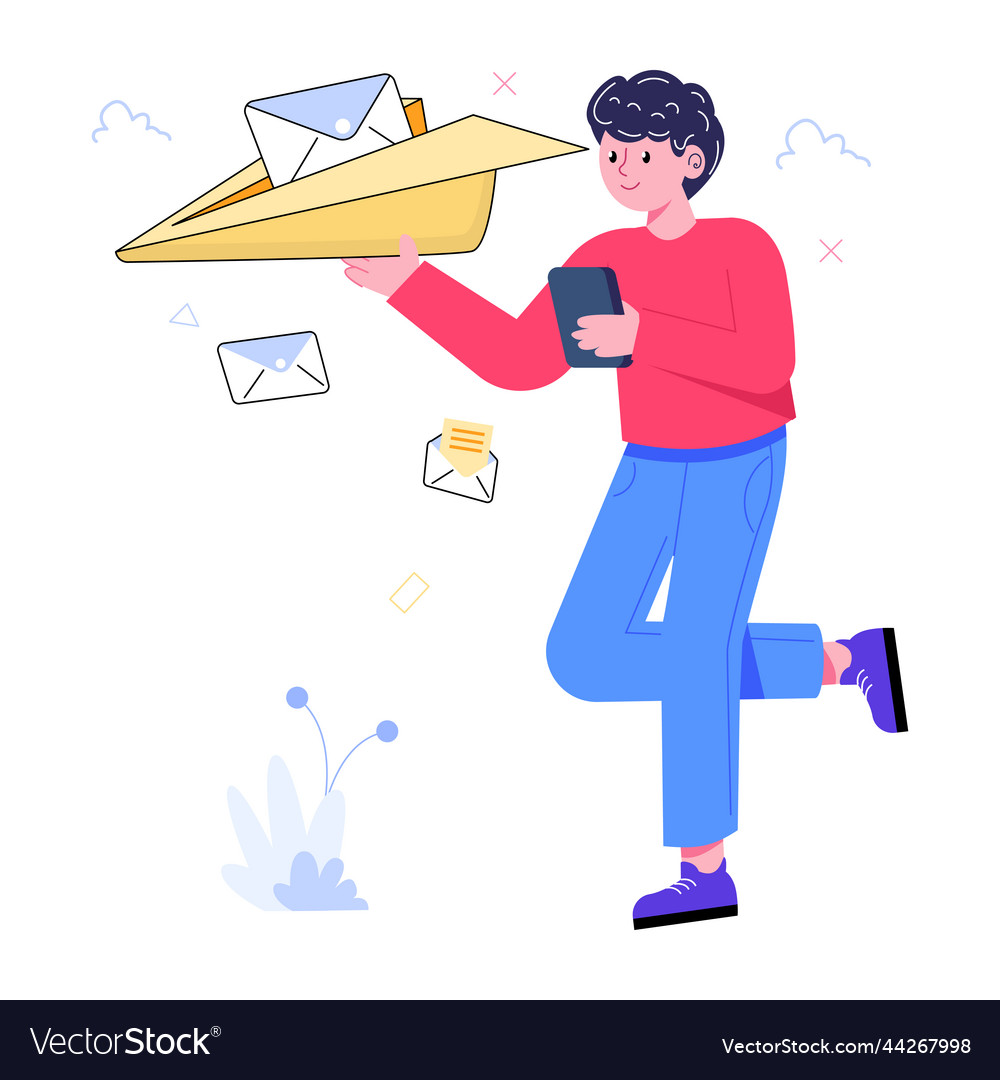 Send mail in flat style