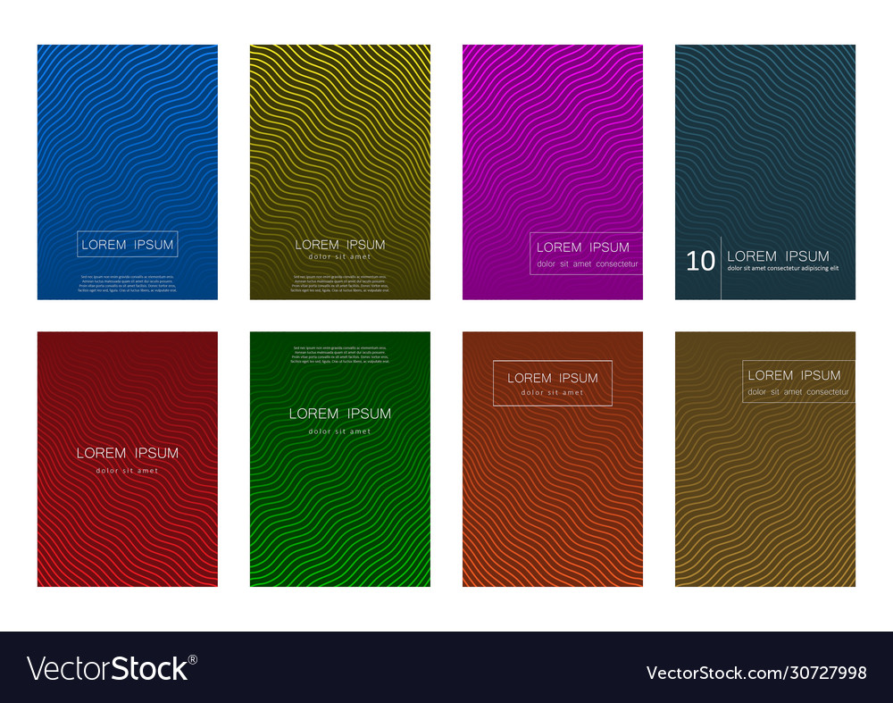 Set abstract background design templates vector image Set abstract background design templates