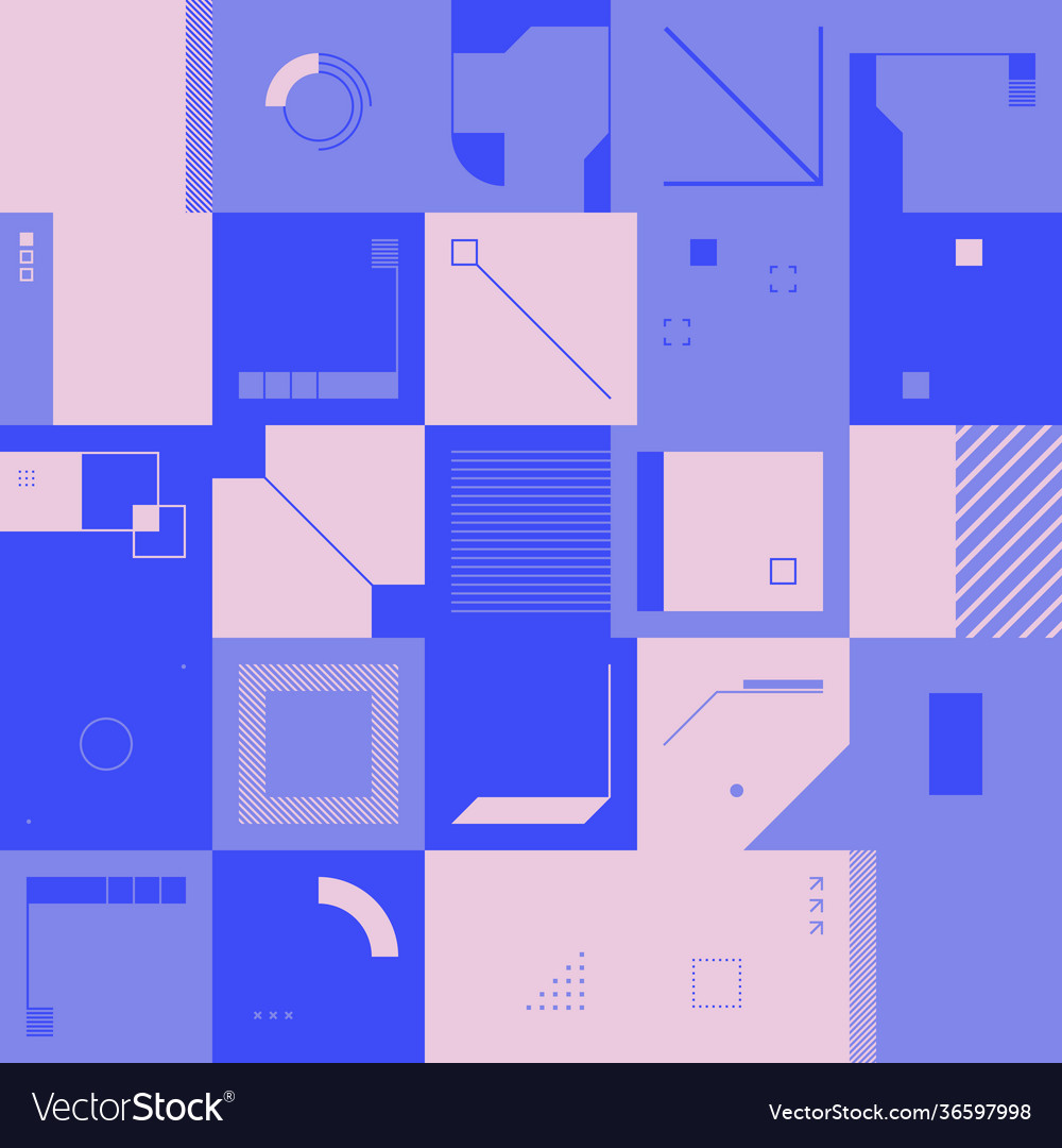 Techno abstract pattern design vector image Techno abstract pattern design