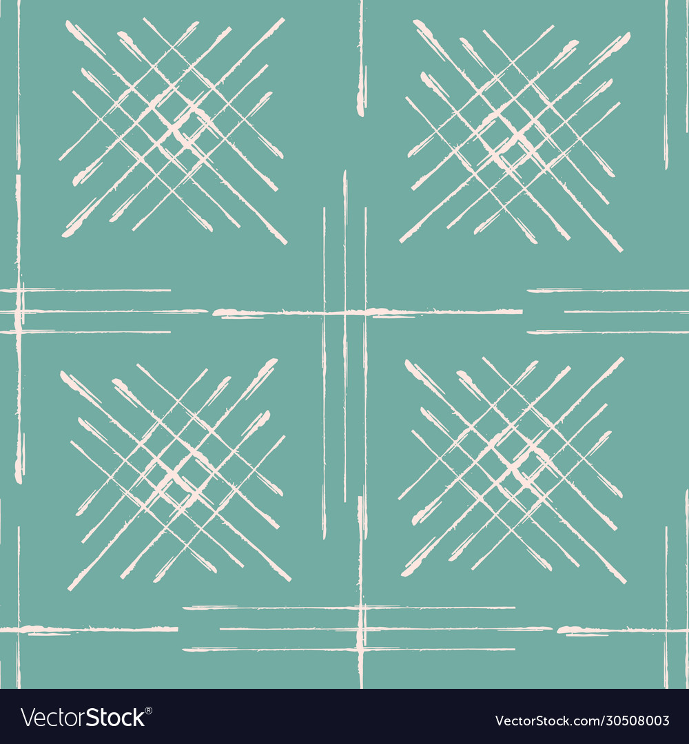 Abstract broken line grid seamless pattern vector image Abstract broken line grid seamless pattern