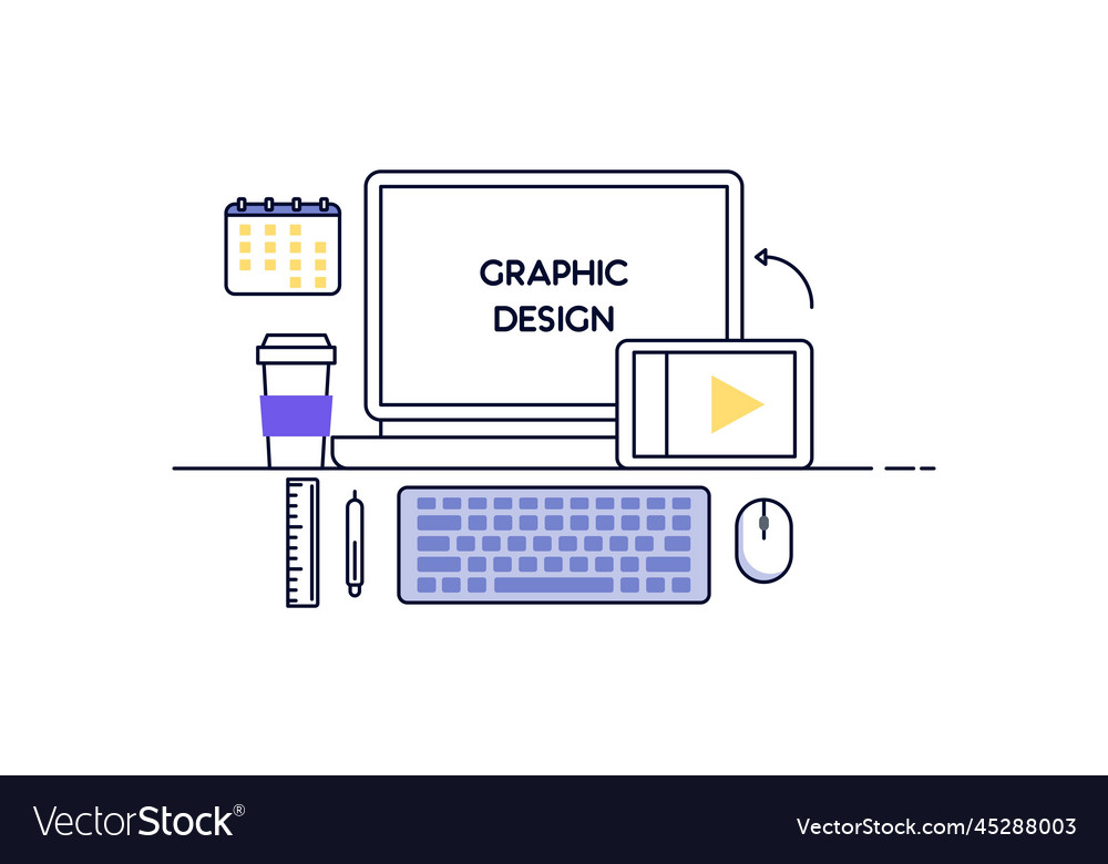 Abstract linear of graphic design web vector image Abstract linear of graphic design web