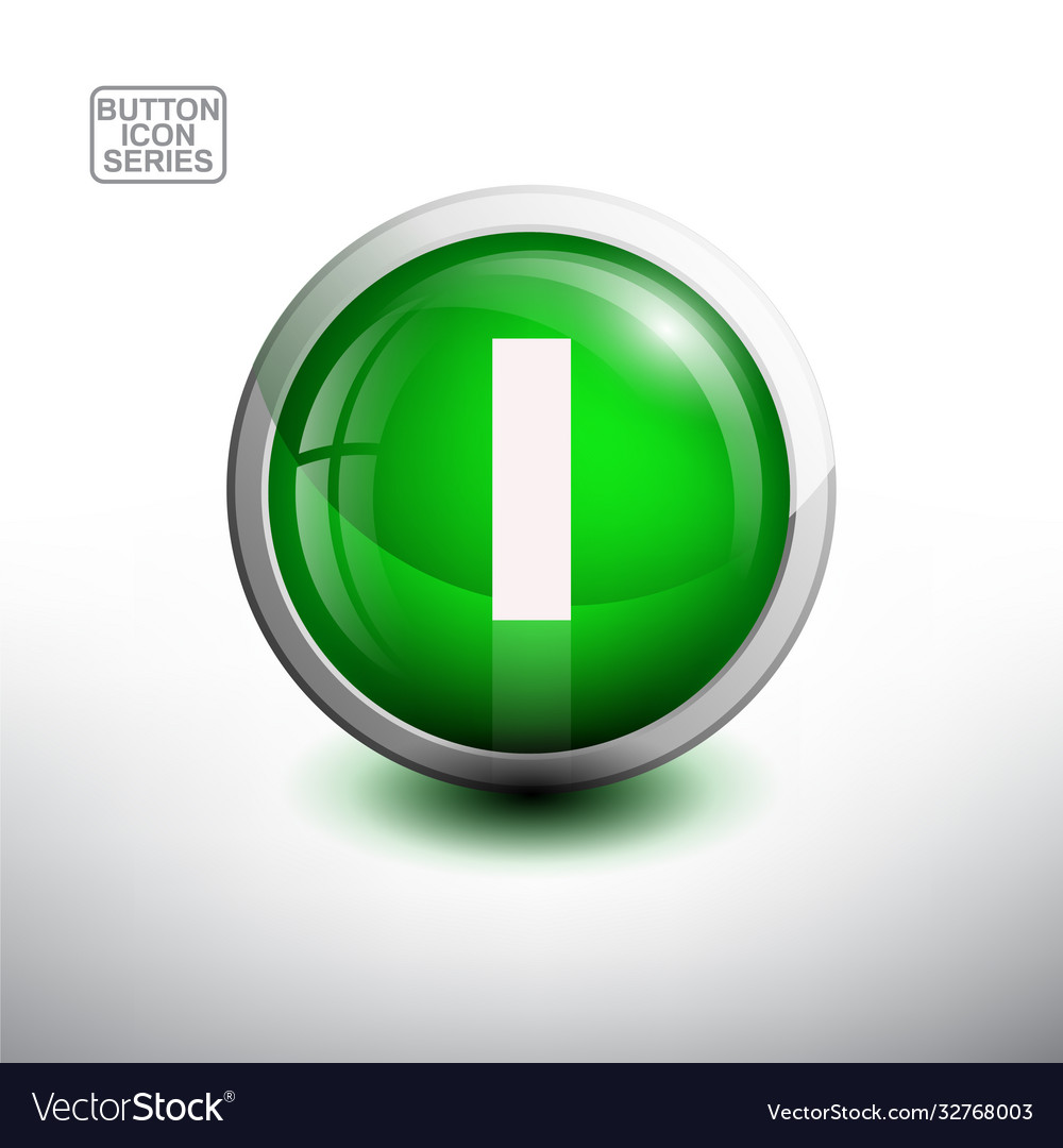 Alphabet in glossy button for web icon