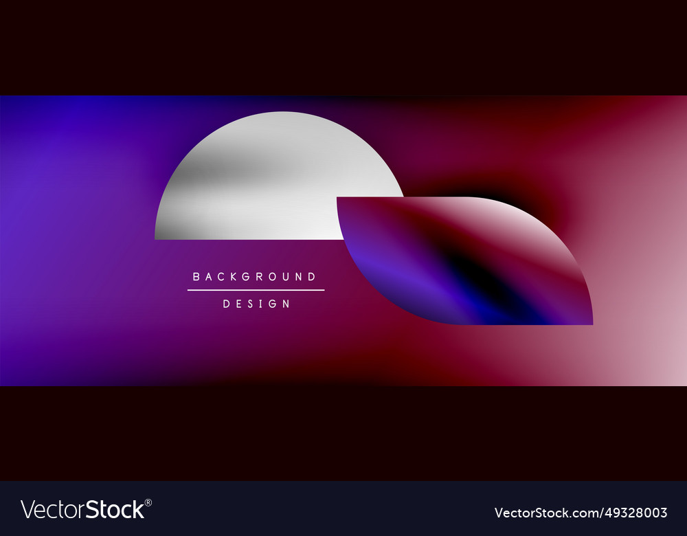 Bright color circle and round element minimal