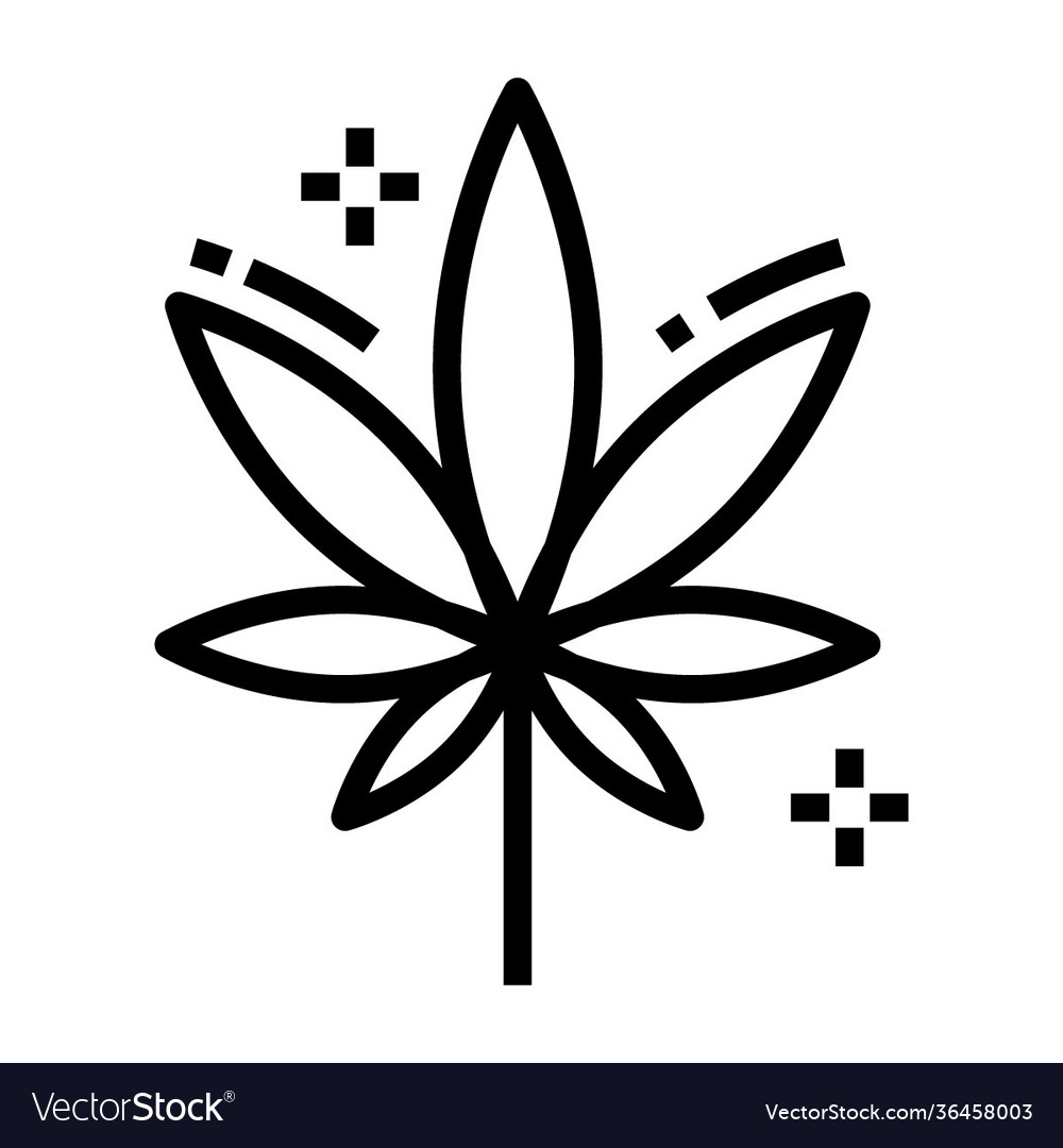 Cannabis Leaf Royalty Free Vector Image - Vectorstock