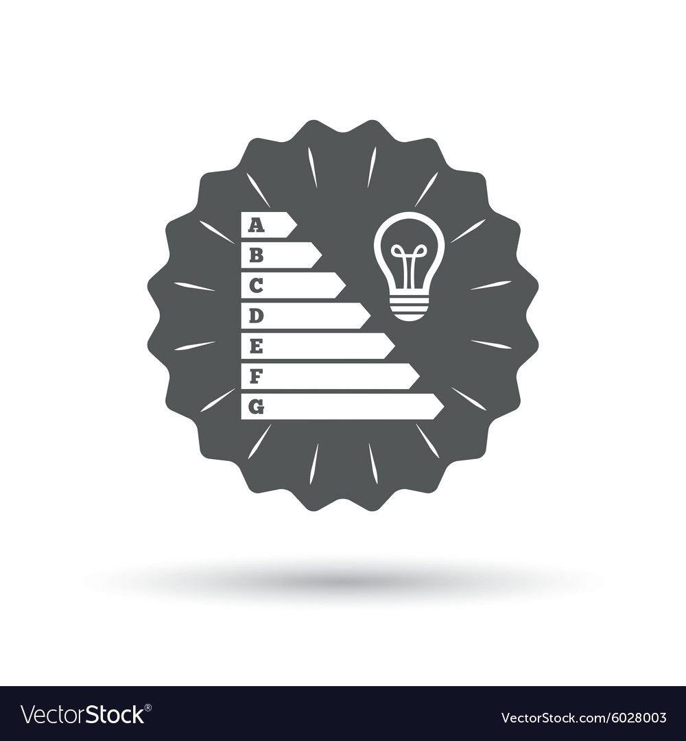 Energy Efficiency Icon Electricity Consumption Vector Image 9303