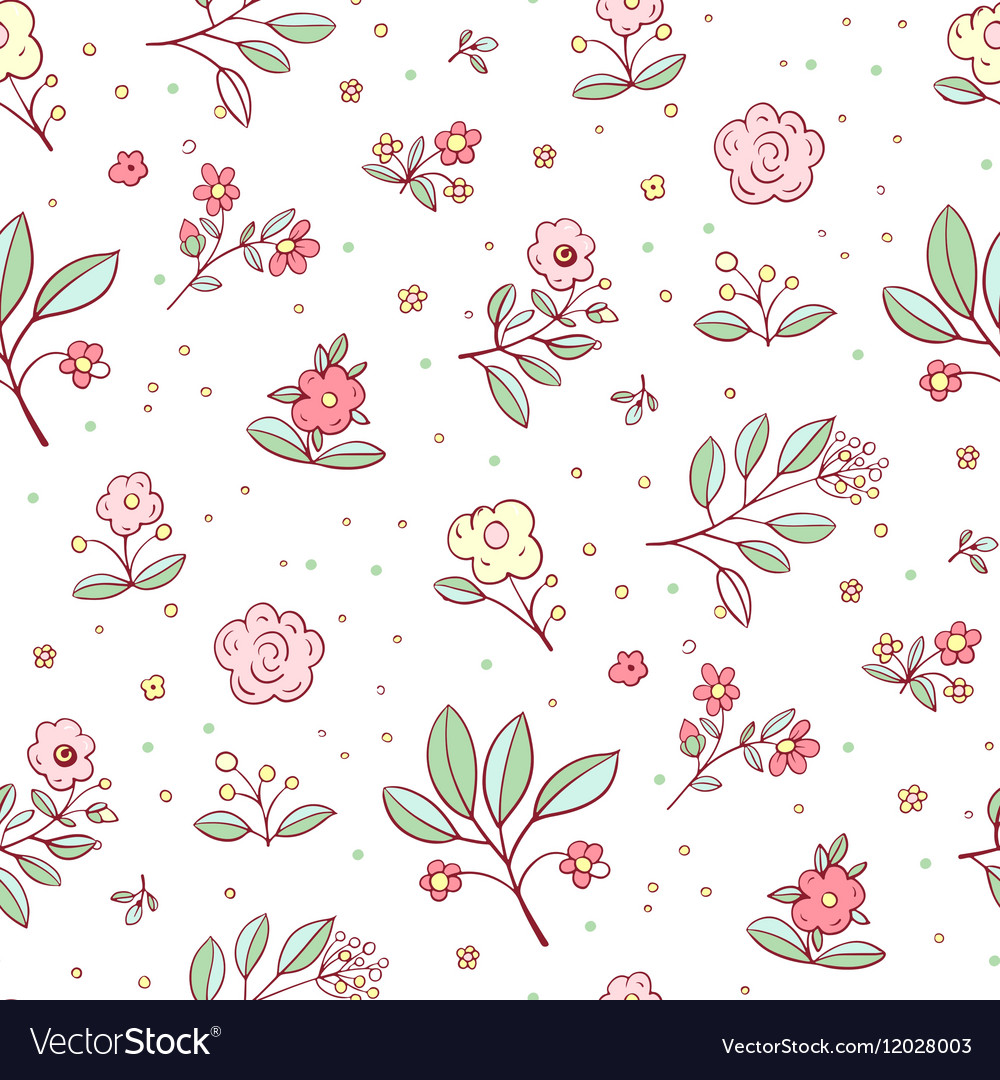 Blumen-Doodle Muster