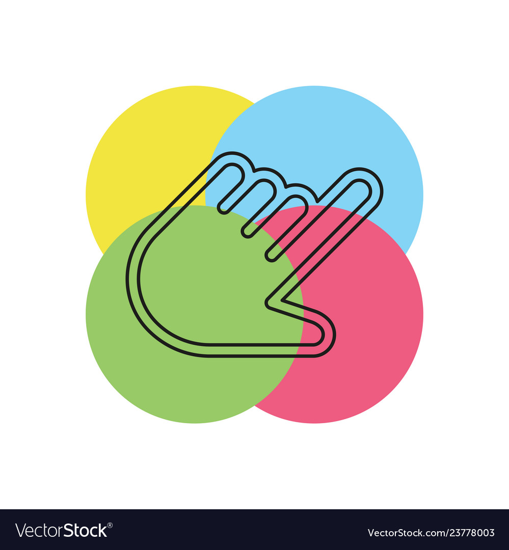Hand cursor - mouse pointer vector image Hand cursor - mouse pointer