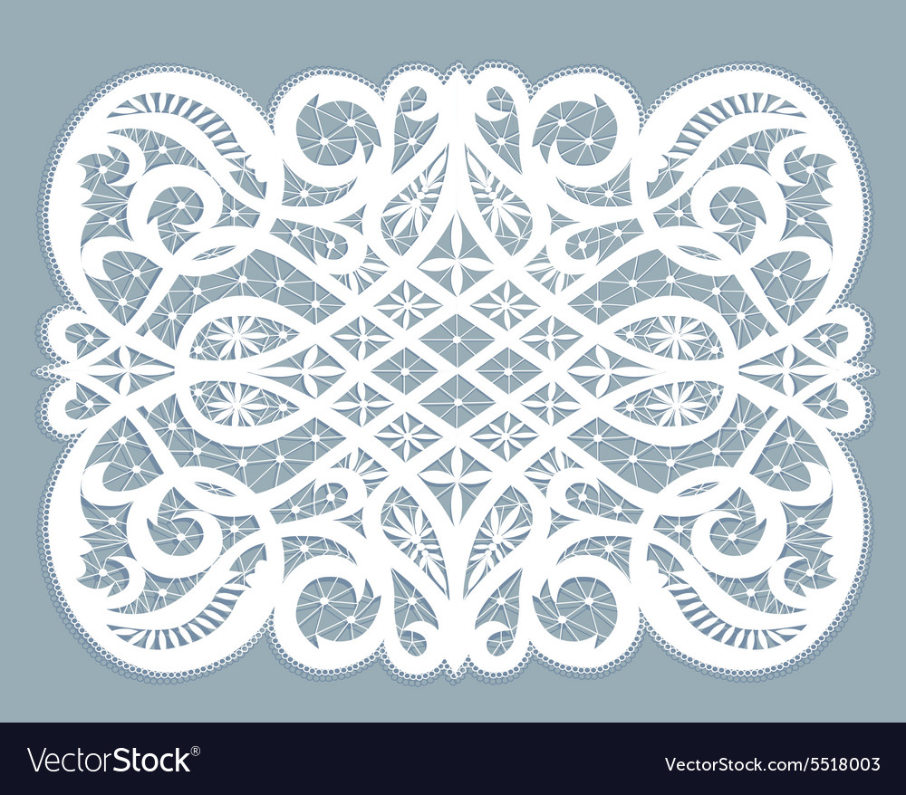 Lace doily Royalty Free Vector Image VectorStock