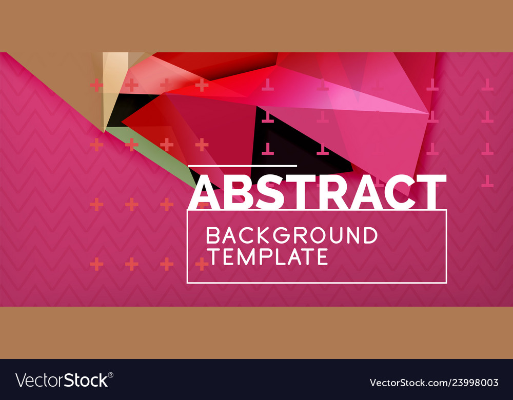 Low poly design 3d triangular shape background vector image Low poly design 3d triangular shape background