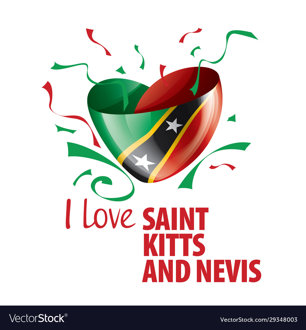 National flag saint kitts and nevis Royalty Free Vector