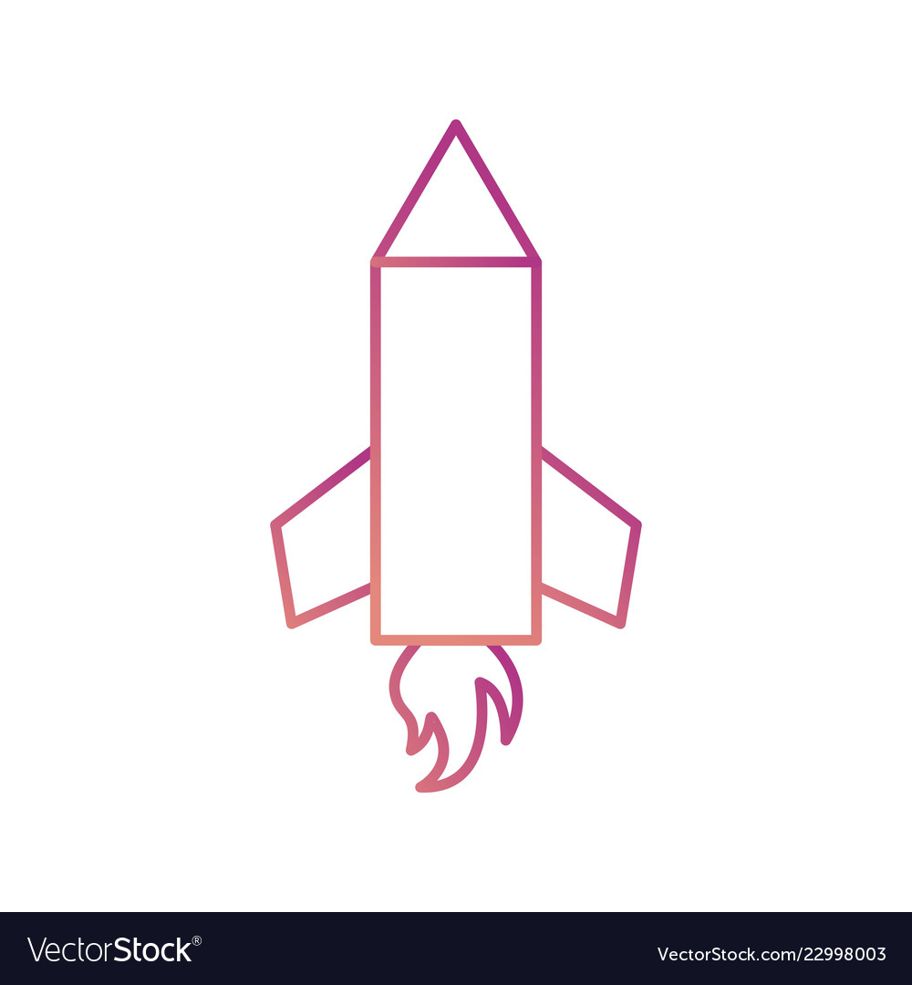 Pencil rocket icon Royalty Free Vector Image - VectorStock