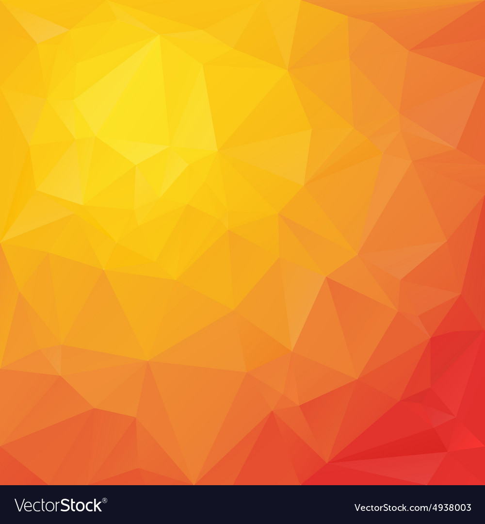 Red Orange Triangular Abstract Pattern