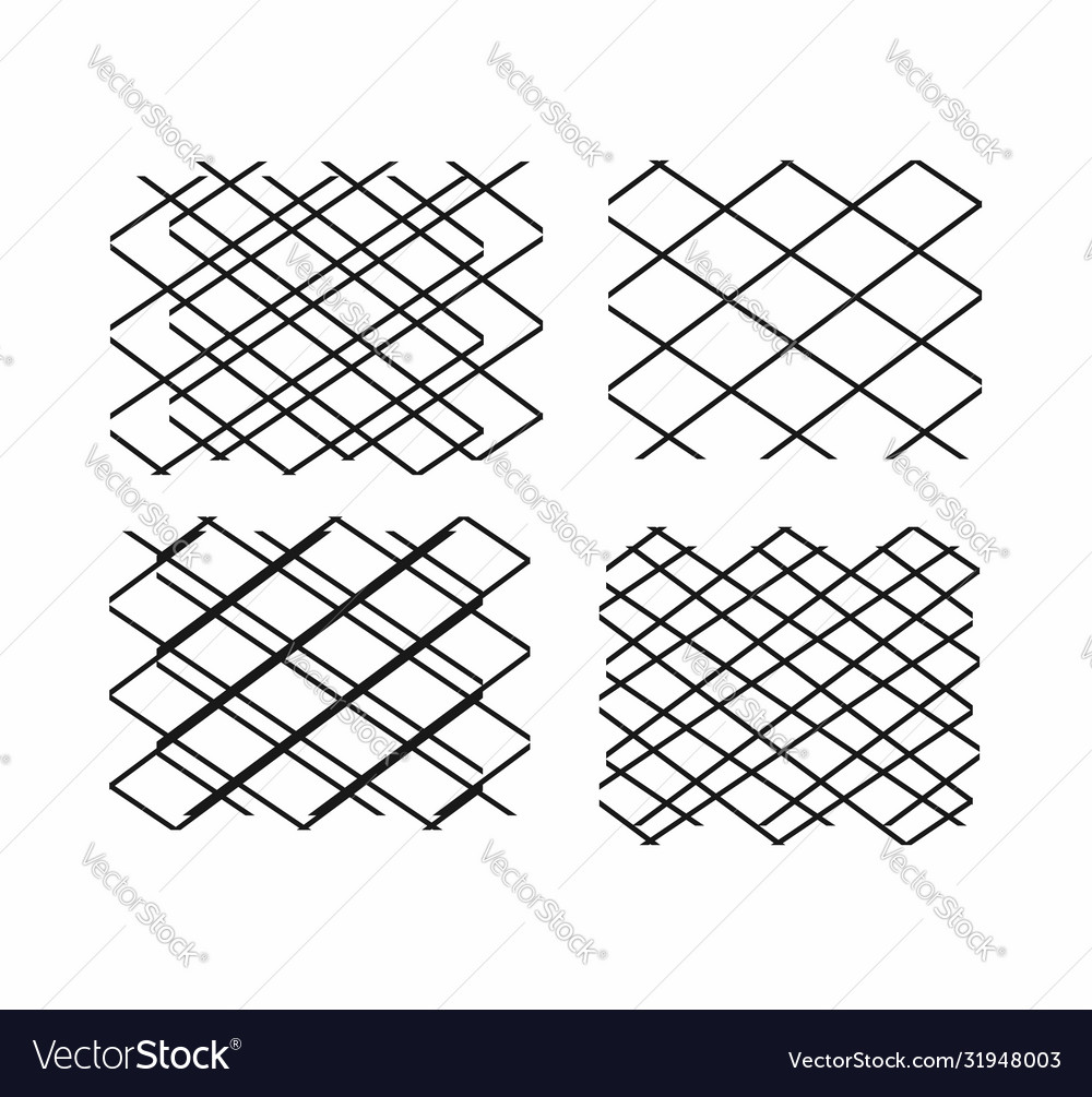 Set line art rectangle shape background