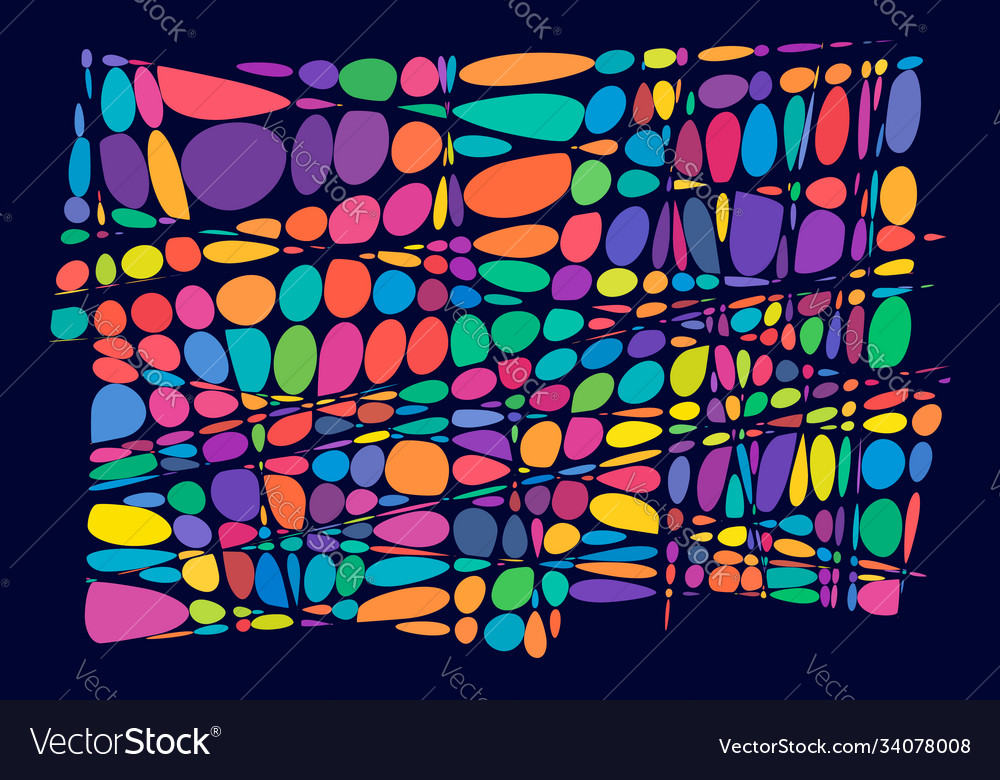 Abstract art - random geometry shapes generative