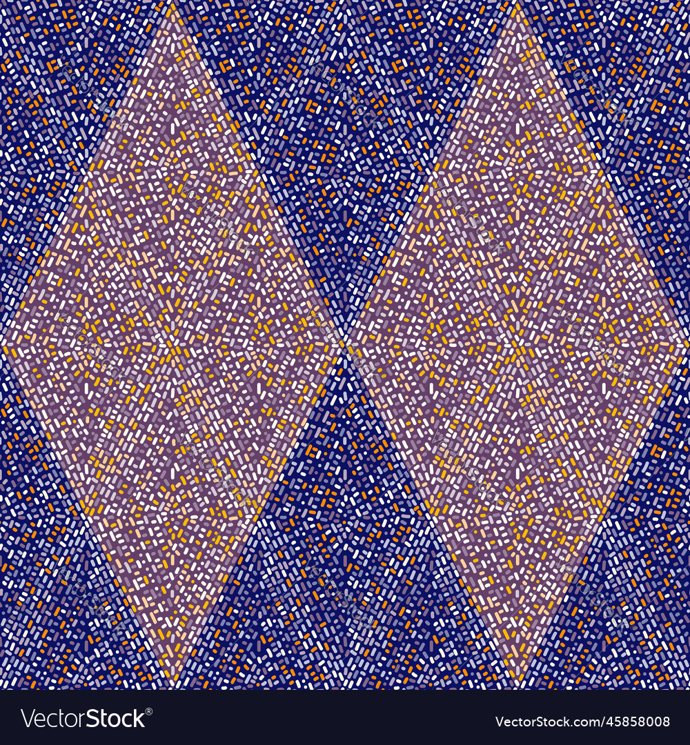 Dash lines mosaic seamless pattern creative vector image Dash lines mosaic seamless pattern creative
