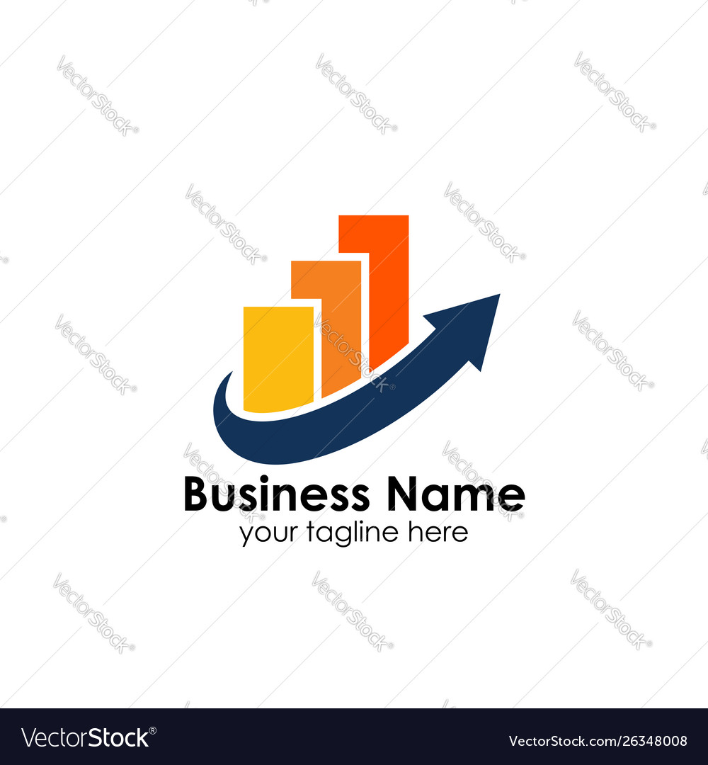 Finance logo template accounting logo template Vector Image