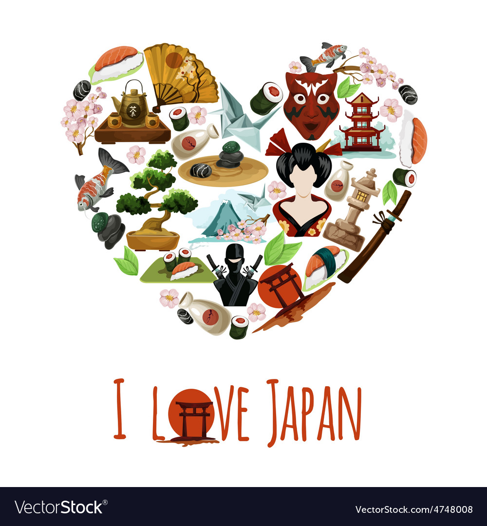 Love In Japanese Poster by Yahashop